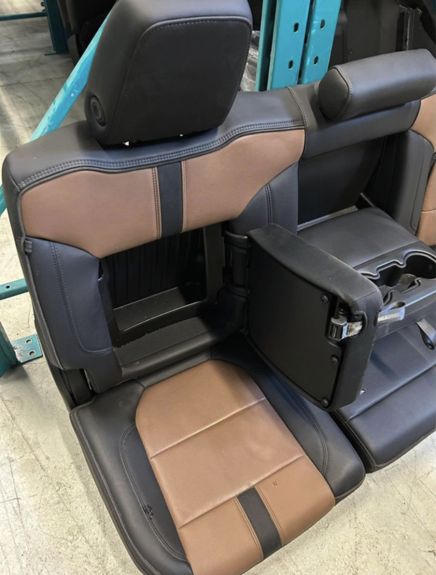 2019-2024 Chevy Silverado 1500/2500/3500 High Country Brown Leather Seats and Centre Console Set for Sale - Image 5
