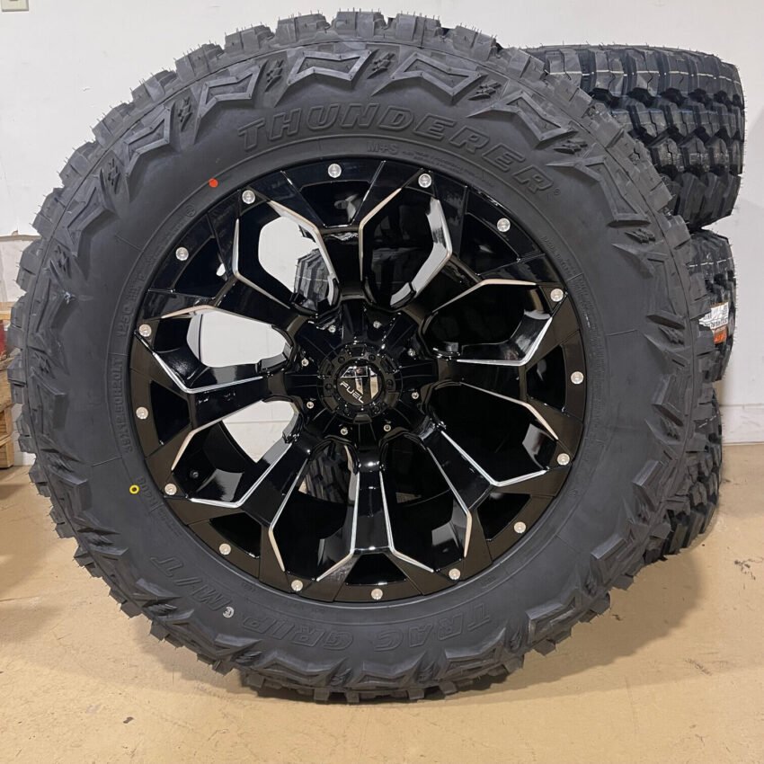 20x10 Fuel D576 Assault Black Wheels 35" MT Tires 8x6.5 Dodge Ram 2500 - Image 4