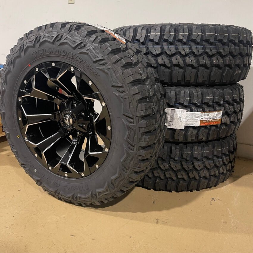 20x10 Fuel D576 Assault Black Wheels 35" MT Tires 8x6.5 Dodge Ram 2500 - Image 2