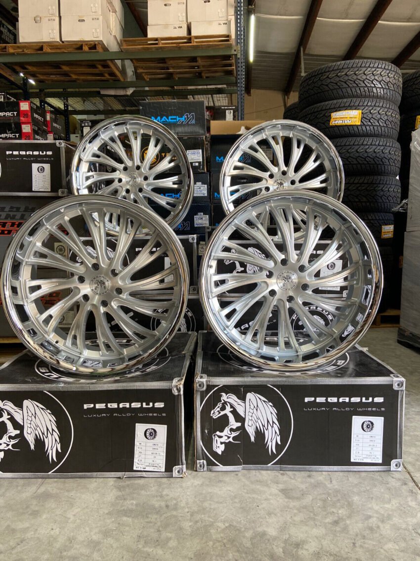 24" Pegasus Wheels - Staggered 24x9 24x10 - 6x139.7 - Floating Cap - Image 2