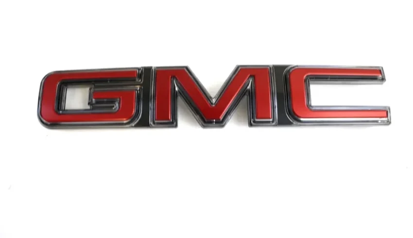 2020-2021 GMC Sierra Illuminated Front Grille Emblem Red OEM - Image 3