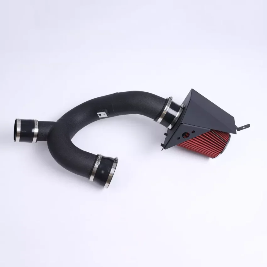 2012-2014 Ford F150 3.5L V6 Ecoboost Turbo RED Cold Heat Shield Air Intake Kit - Image 2
