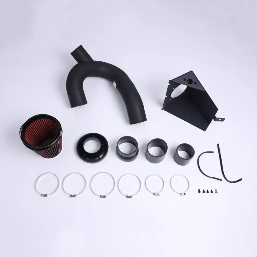 2012-2014 Ford F150 3.5L V6 Ecoboost Turbo RED Cold Heat Shield Air Intake Kit - Image 5